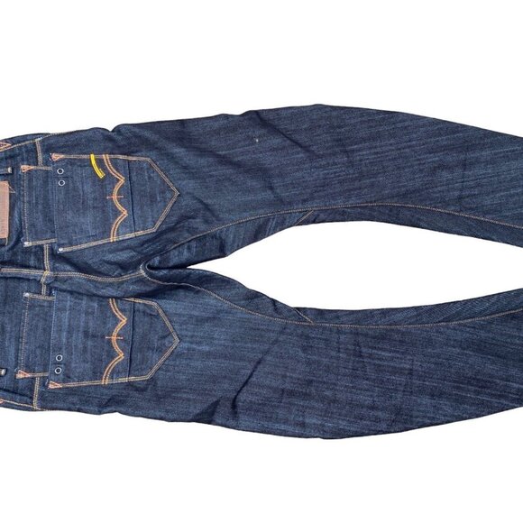 RARE Edwin Curved Leg Japanese Designer Denim Jeans Size 30 - Picture 7 of 10